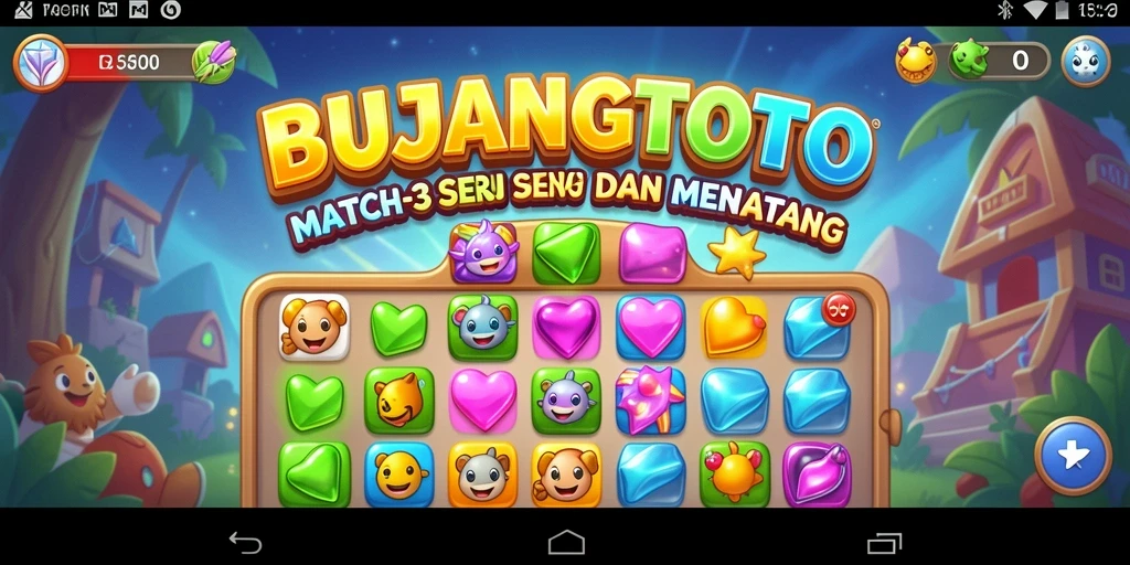 Tangkapan layar gameplay <strong>BUJANGTOTO</strong> yang menampilkan momen seru mencocokkan objek.