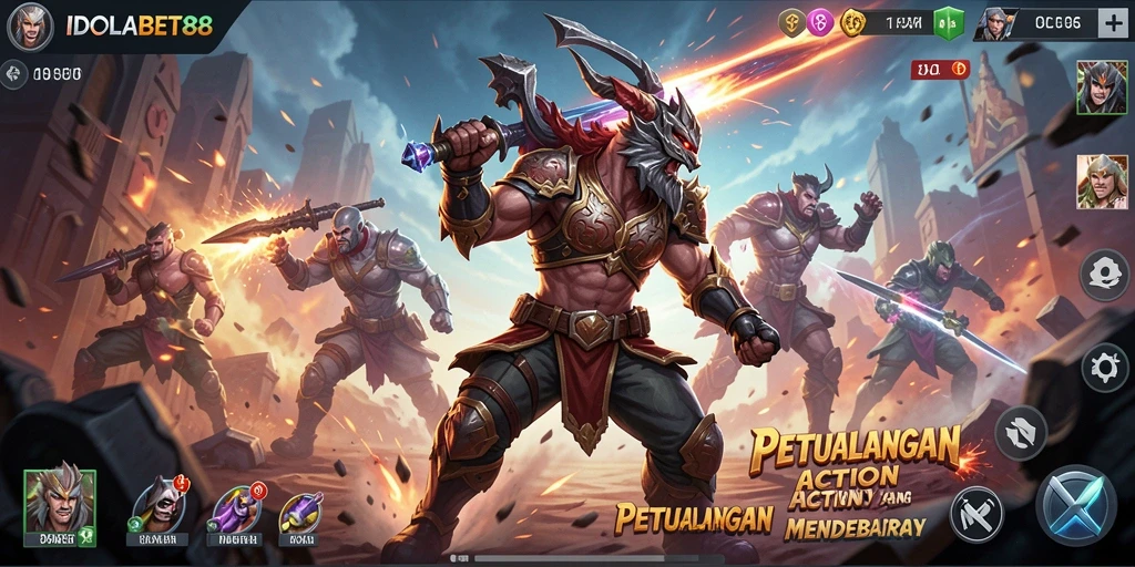 Screenshot gameplay IDOLABET88 menampilkan aksi mendebarkan.
