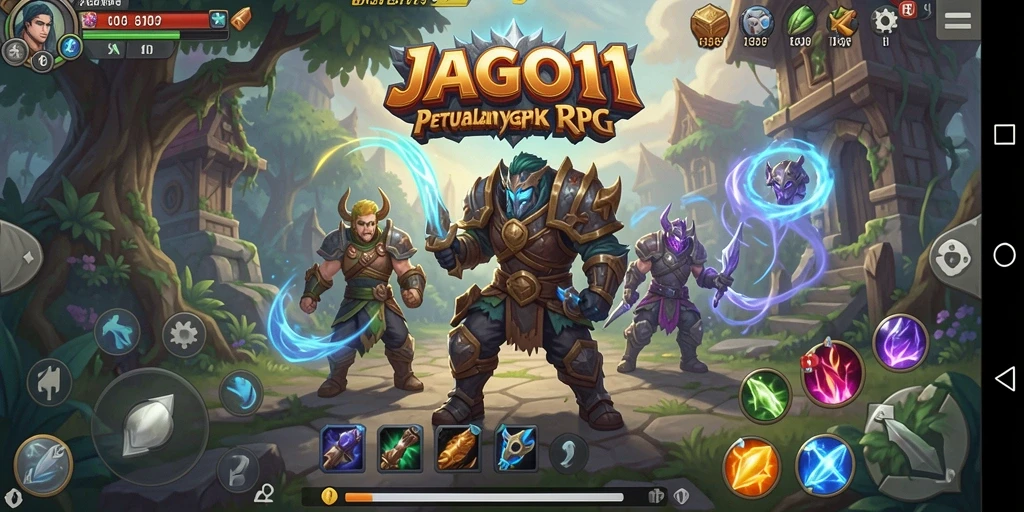 Tangkapan layar <strong>JAGO11</strong> menunjukkan aksi pertarungan mendebarkan di dunia RPG.