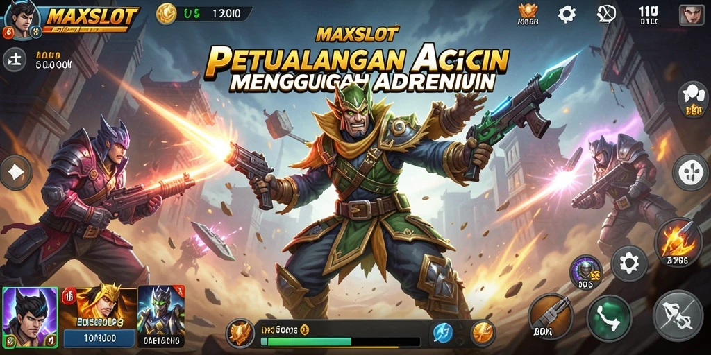 Screenshot gameplay MAXSLOT menampilkan aksi seru dan menegangkan.