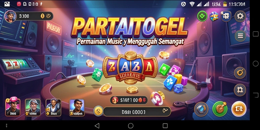 Tampilan gameplay <strong>PARTAITOGEL</strong> yang mengasyikkan dengan berbagai efek musik.